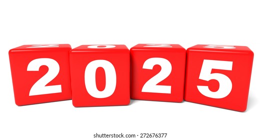 2025 New Year Cubes 3d Illustration Stock Illustration 272676377 2025 New Year Cubes 3d 260nw 272676377