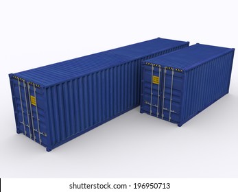 ft 40 Ft Container Stock Illustration