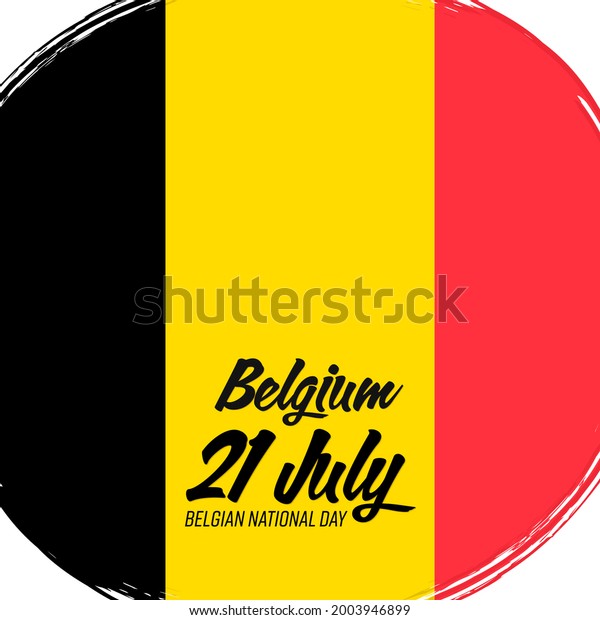 21 Juli Nationale Feestdag Van 21 Stock Illustration 2003946899 ...