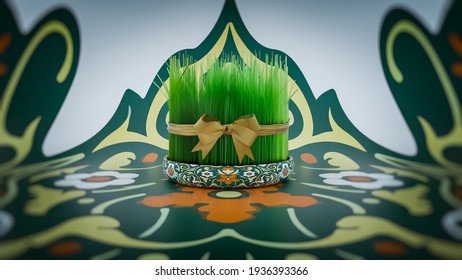 21 March Nowruz Holliday background-3D rendering 