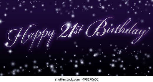 21st Birthday Banner - Great for that significant birthday celebration! - Powered by Shutterstock