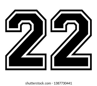 jersey number font