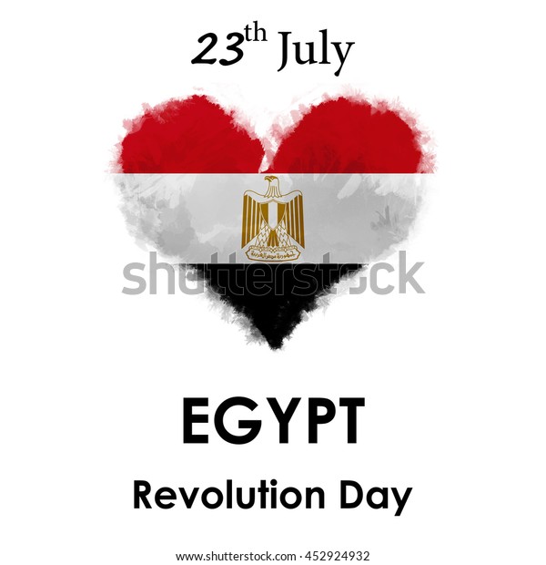 23 July Egypt Revolution Day Stock Illustration