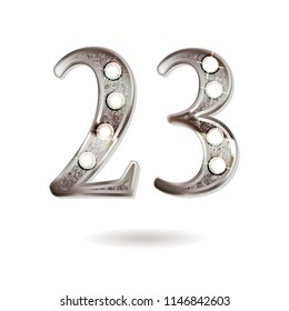 23th Silver Anniversary Logo Ten Years Stock Illustration 1146842603 ...