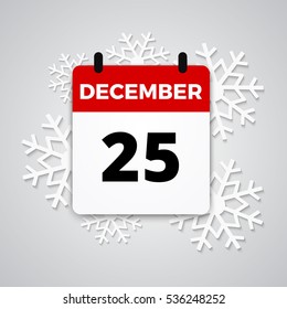 25 December - Cute Calendar Icon