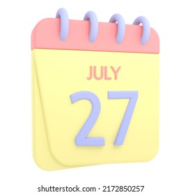 27th July 3d Calendar Icon Web Stock Illustration 2172850257 Shutterstock 27th July 3d Calendar Icon Web Stock Illustration 2172850257 Shutterstock