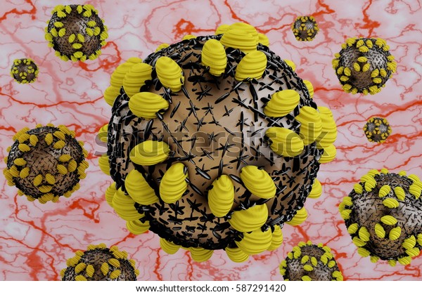 C型肝炎ウイルスhcvイラスト3dの7月28日の世界日 のイラスト素材