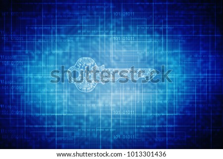 2d digital abstract technology digital future cyber security key