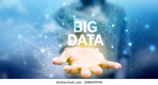 2d illustration abstract Big data 
