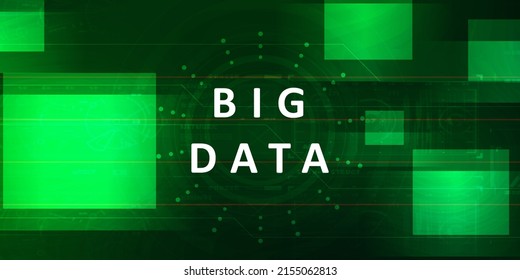 2d Illustration Abstract Big Data 