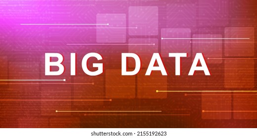 
2d Illustration Abstract Big Data 