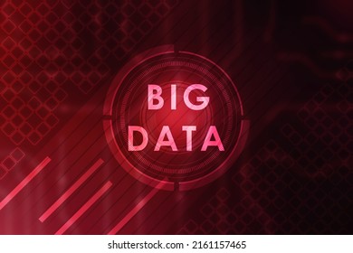 2d Illustration Abstract Big Data 