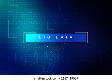 

2d Illustration Abstract Big Data 