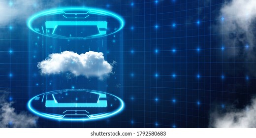 2d illustration abstract cloud background