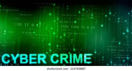 2d Illustration Abstract Cyber Crime Stock Illustration 2147458887 ...