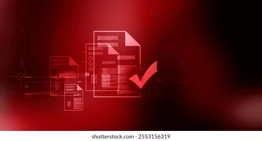 2d illustration abstract documents concept