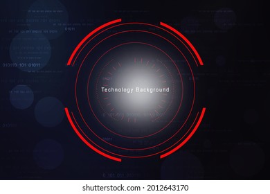 
2d illustration abstract technology background