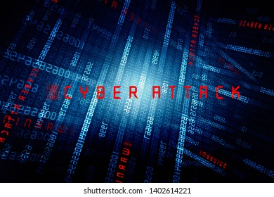 2d illustration Cyber Attack A06