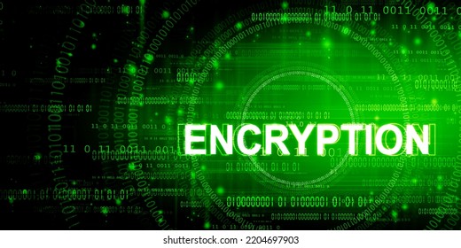 2D illustration Data Encryption background
