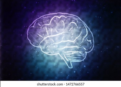 2d Illustration Human Health Brain 