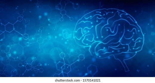 2d Illustration Human Health Brain 
