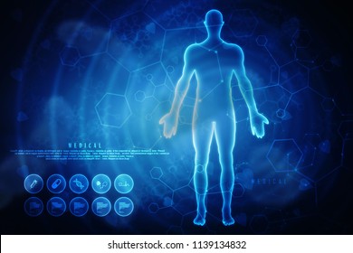 Mrt Body Scan Hud Style Design Stock Vector (Royalty Free) 1549153472 ...