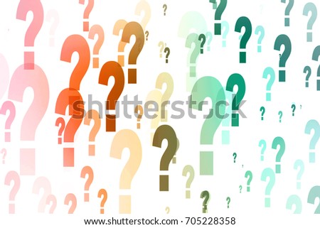 2d illustration question mark