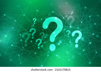 

2d Illustration Question Mark Background