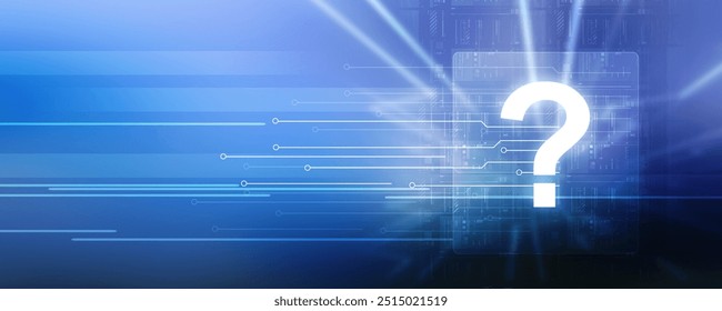 

2d illustration question mark background
