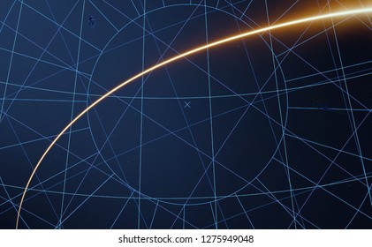 2d illustration. Realistic star pattern background. Deep interstellar space. Bright stars flash, planets, moons. Various science fiction creative backdrops. Space art. Imaginary cosmic backdrop.