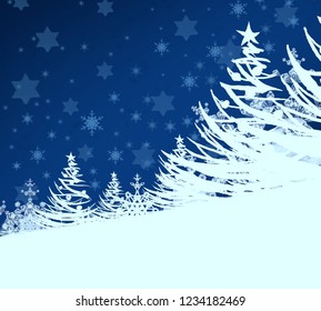 2d illustration. Snowflakes image pattern on decorative background. Holy Christmas day event time. Christmas time eve decoration texture images. Celebration paper card.