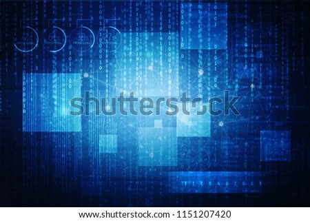 
2d illustration technology background