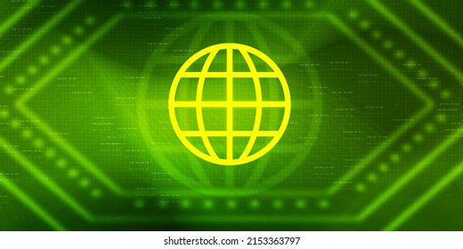 2d illustration world map abstract background