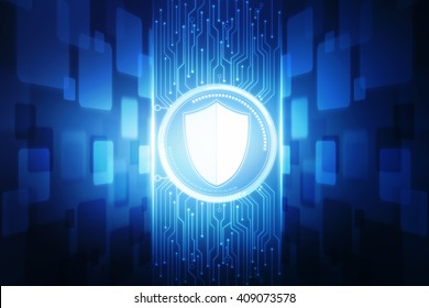 2d protection shield - Shutterstock ID 409073578