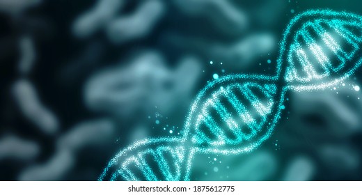 2d Render Dna Structure Abstract Background Stock Illustration 1875612775