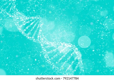 2d Render Dna Structure Abstract Background Stock Illustration 792147784