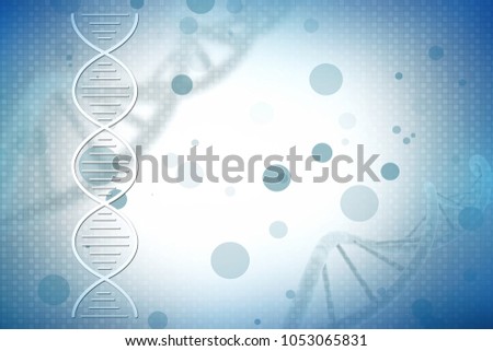 2d render of dna structure, abstract background