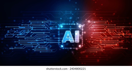 2d rendering Artificial Intelligence (AI) concept