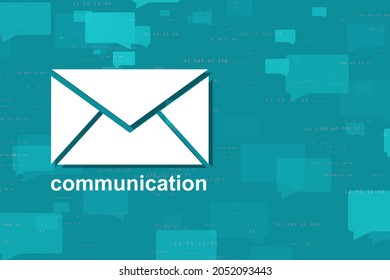 2d rendering Envelope network background
    