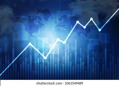 Stock Market Forex Trading Graph Graphic Stock Photo 1053510296 ...