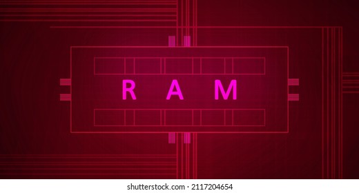 
2d rendering technology background illustration