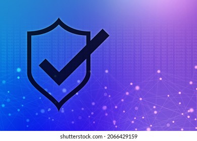 2d rendering tick mark over a shield surface