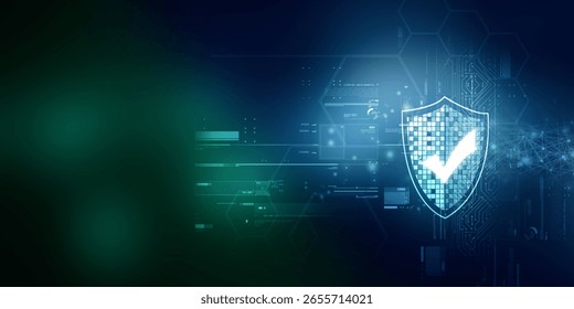 2d rendering tick mark over a shield surface
    