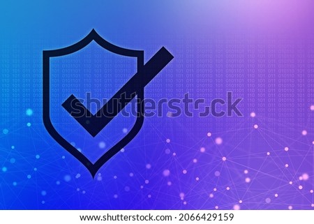 2d rendering tick mark over a shield surface