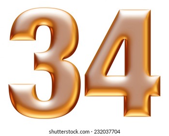 3d Gold Metal Number 4 Four Stock Illustration 325898906 | Shutterstock