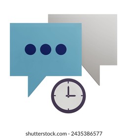 3 D illustration of interactive session icon