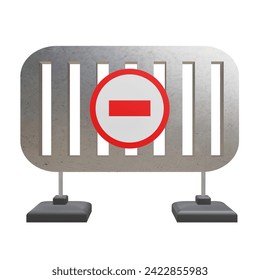 3 D illustration of work in progress icon