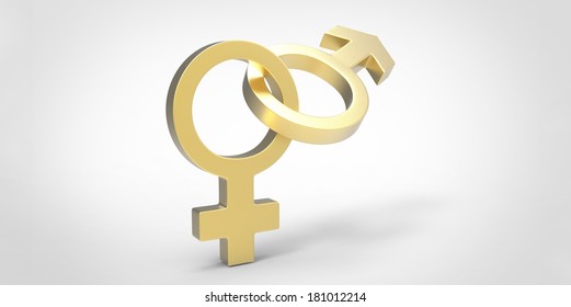 3 D Male Female Sex Symbol Stock Illustration 181012214 Shutterstock
