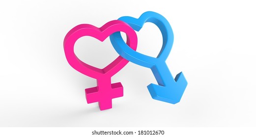 3 D Male Female Sex Symbol Stock Illustration 181012670 Shutterstock 1788