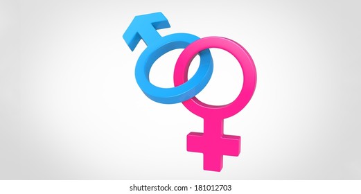 3 D Male Female Sex Symbol Stock Illustration 181012703 Shutterstock
